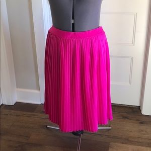 A New Day Pink pleated midi skirt